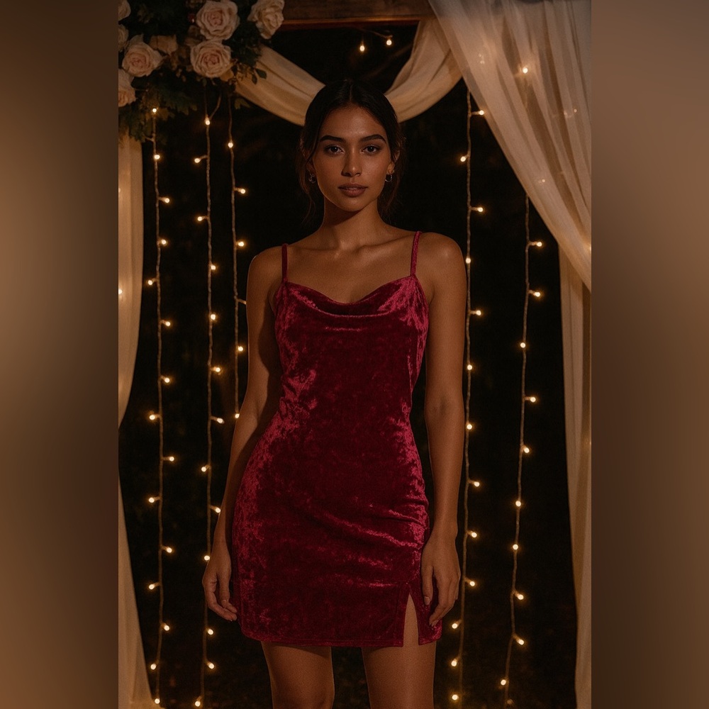 Kendall & Kylie Velour Velvet Barbie Pink Mini Dress Size Small